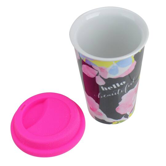 Double Insulated Hello Beautiful Ceramic Travel Mug Michaels Beautiful Ceramic Travel Mug Michaels